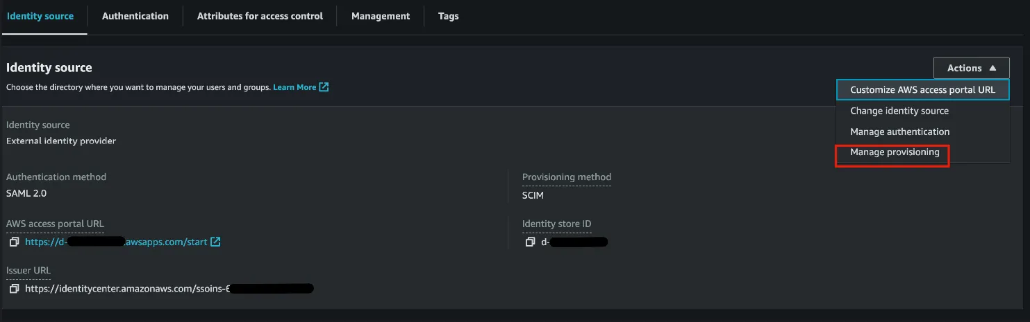 Disable Automatic Provisioning - Step 1